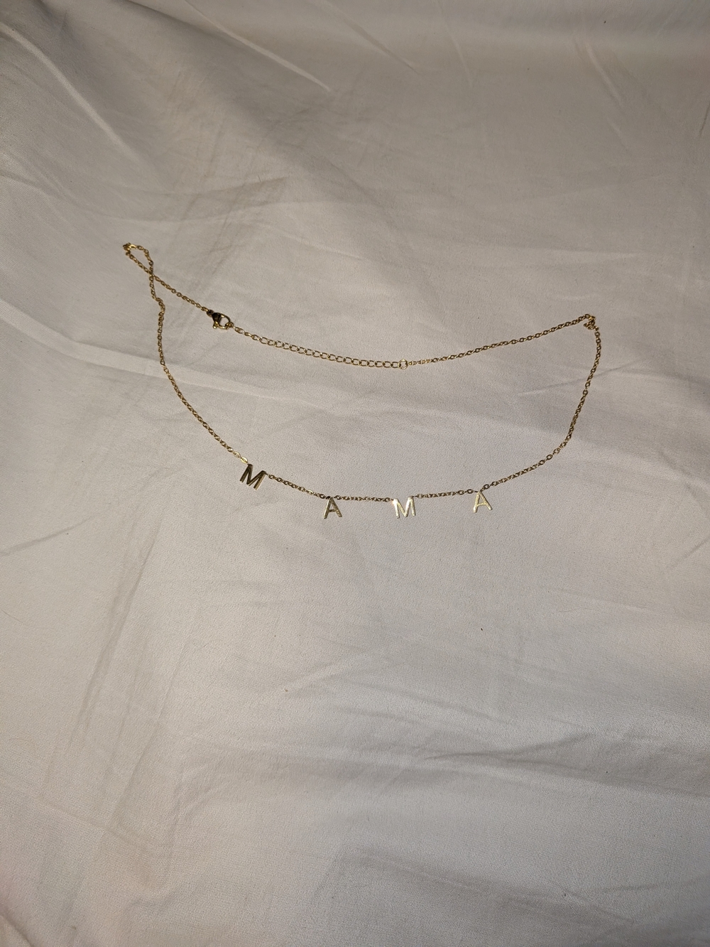 Mama Letter Gold-Tone Necklace